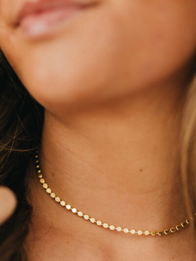Dakota Disc Chain Necklace - WATERPROOF