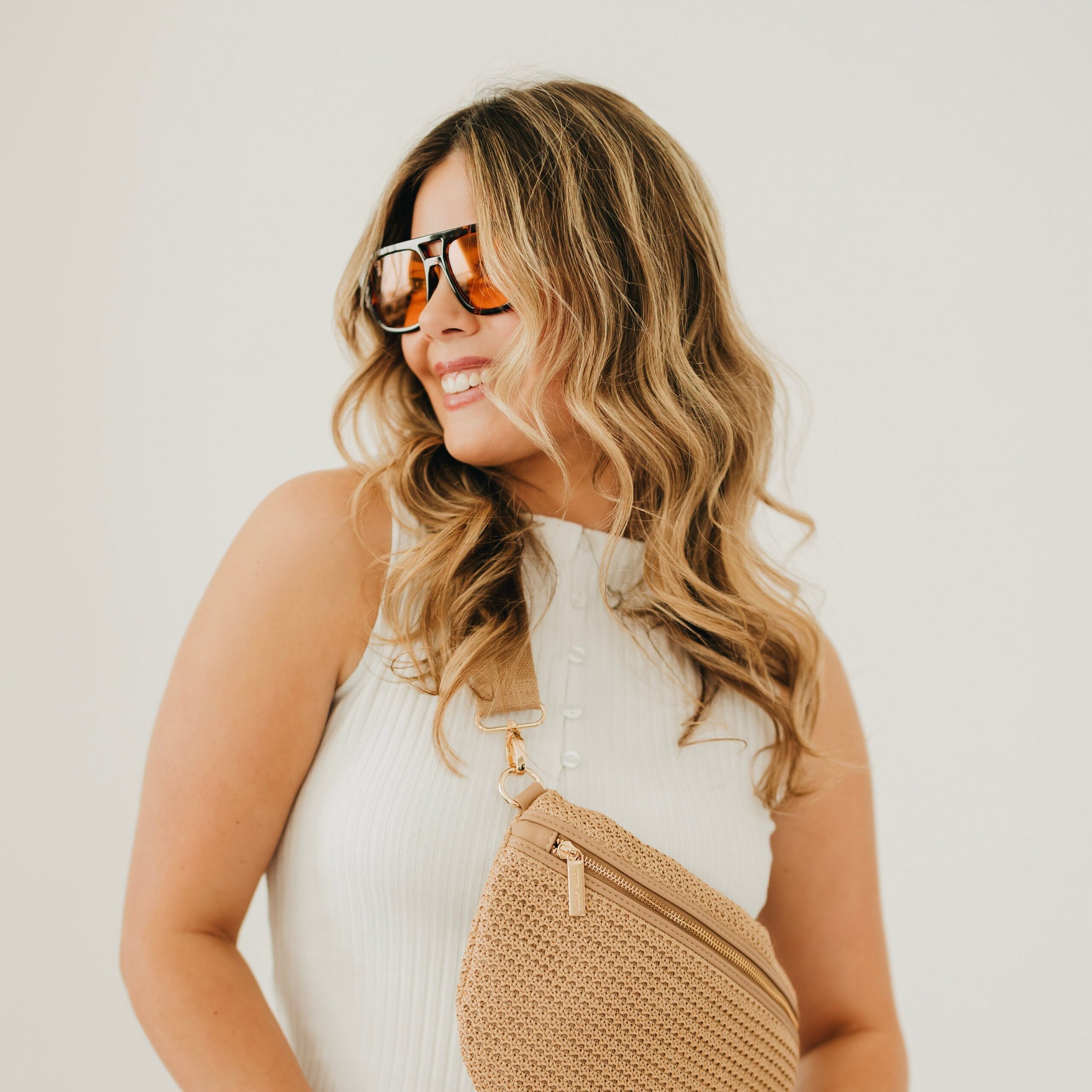 Ellen Retro Square Pilot Sunglasses - Image 6