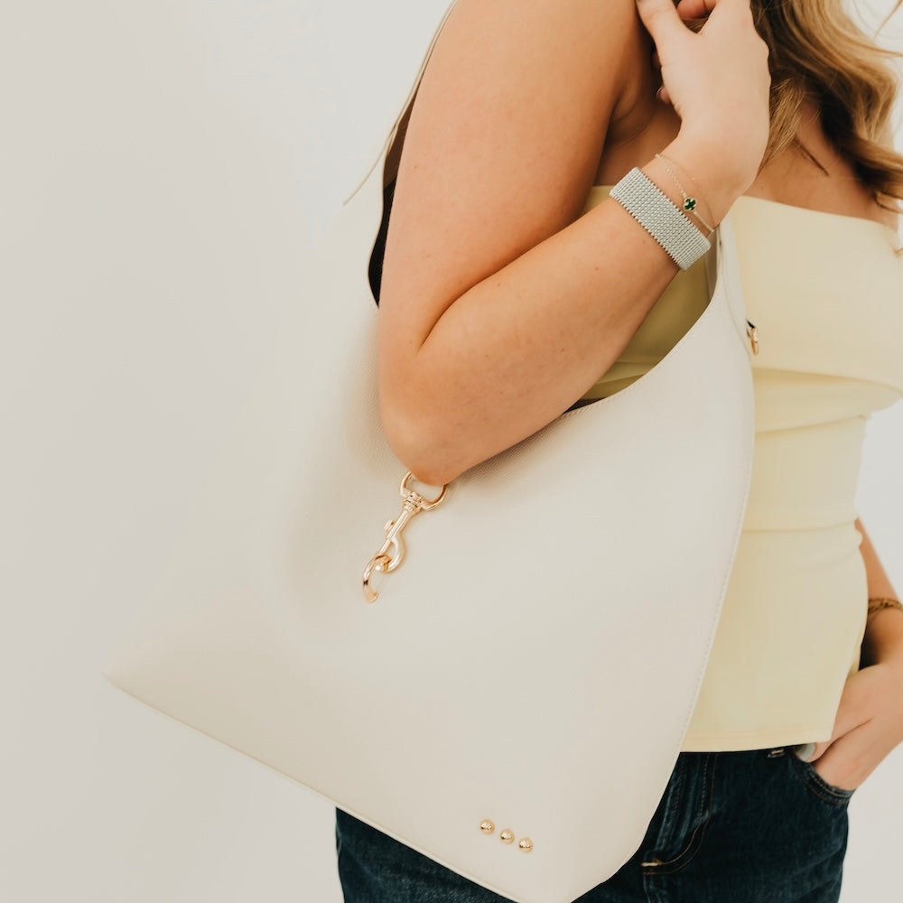 Haddie Hobo Vegan Leather Tote - Image 9