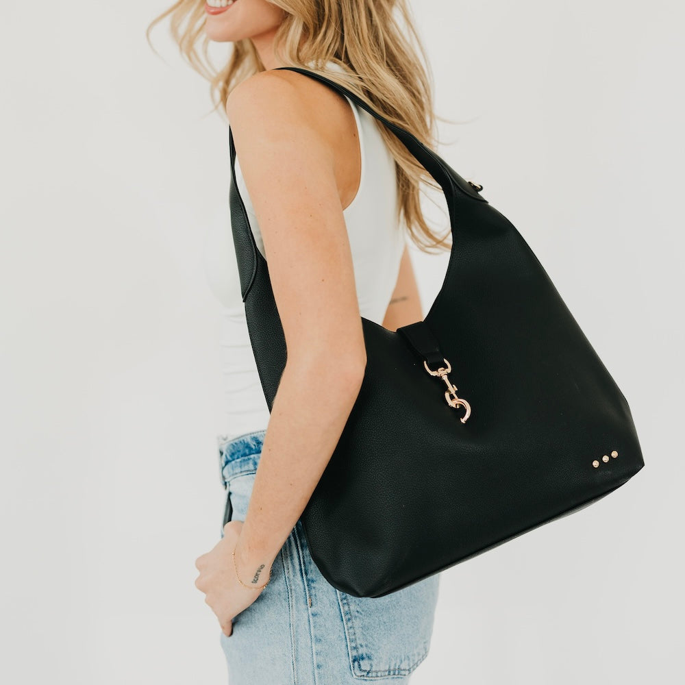 Haddie Hobo Vegan Leather Tote - Image 4