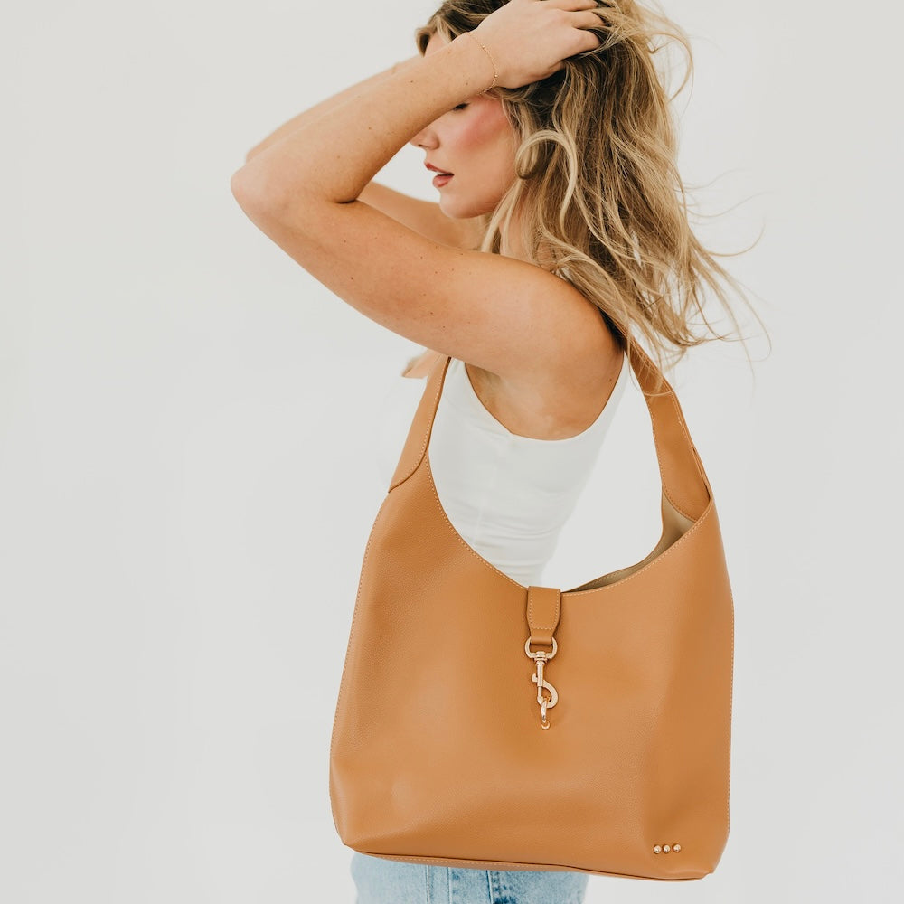 Haddie Hobo Vegan Leather Tote - Image 3