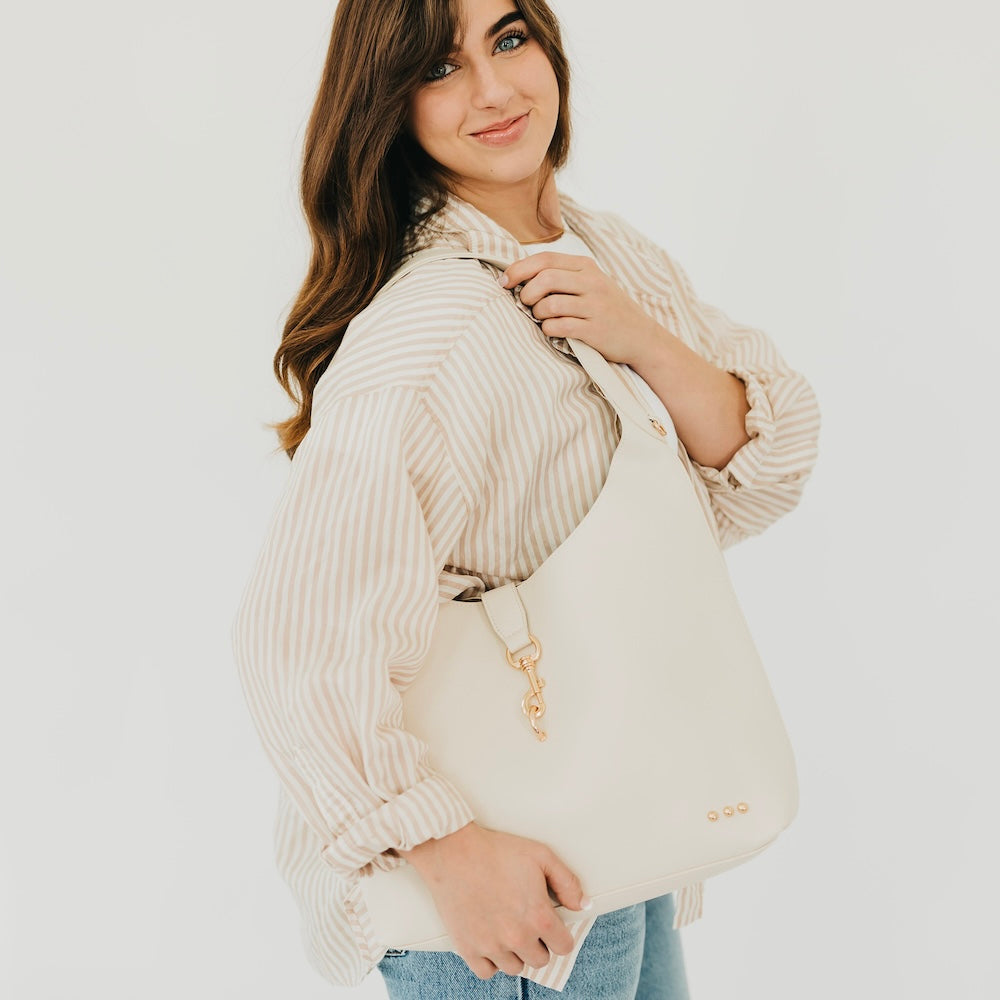 Haddie Hobo Vegan Leather Tote - Image 5