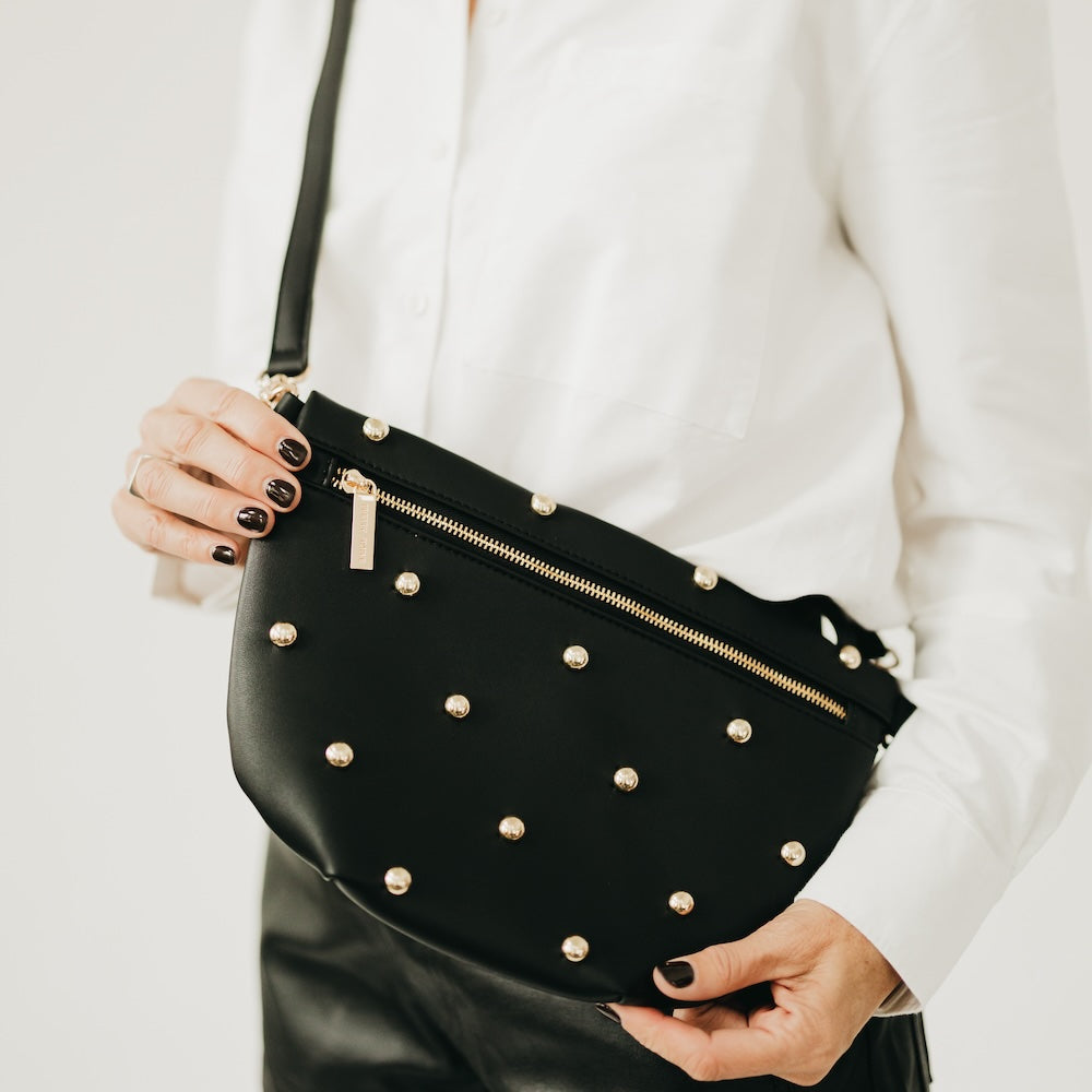 Chic Gold Studded Westlyn Bum Bag - Image 6