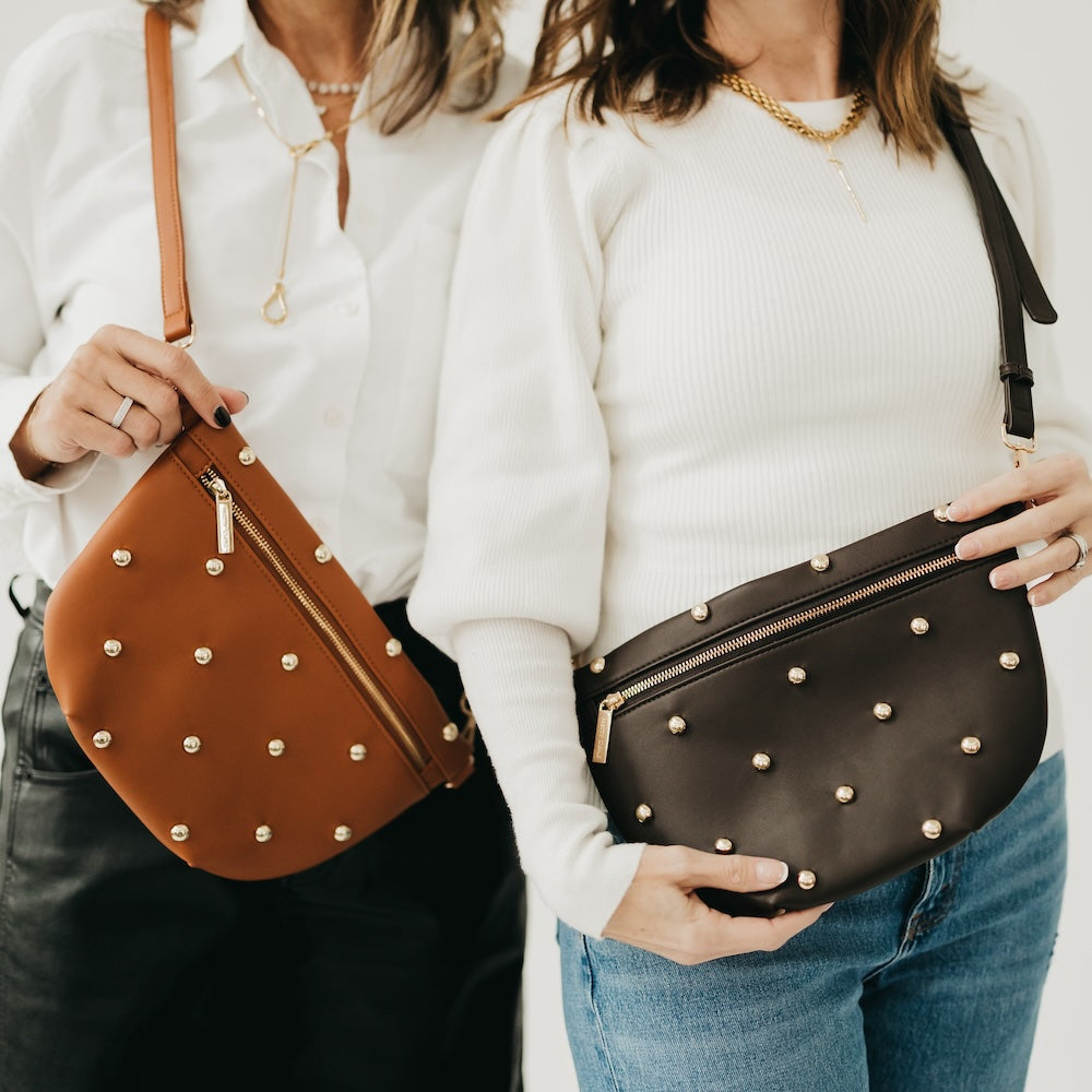 Chic Gold Studded Westlyn Bum Bag - Image 5