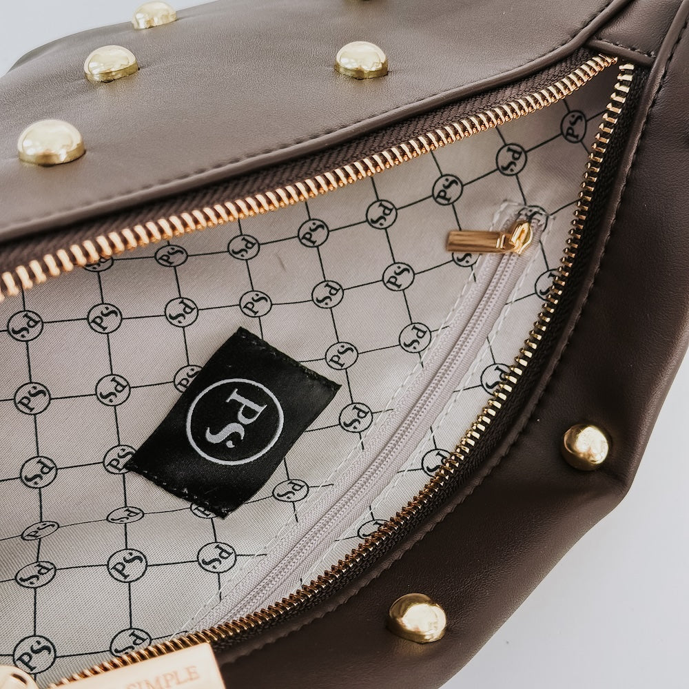 Chic Gold Studded Westlyn Bum Bag - Image 12