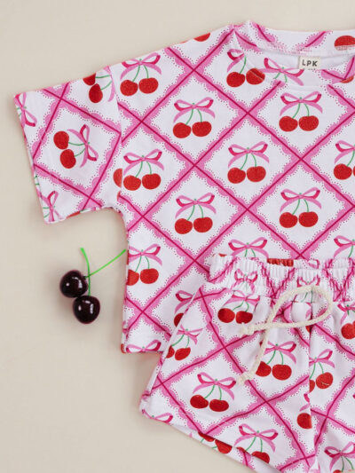 Shorts Set | Cherry Bow